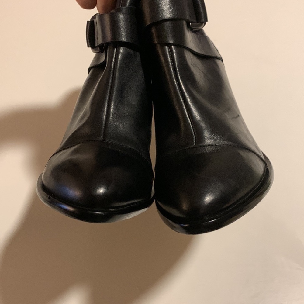 𝅺PLENTY by Tracy Reese stuffed black ankle boots size 37.5- gently used - Picture 6 of 16